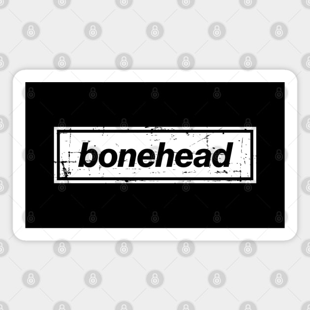 Bonehead - The Mancunian Indie Music Man White Magnet by Butter Creative